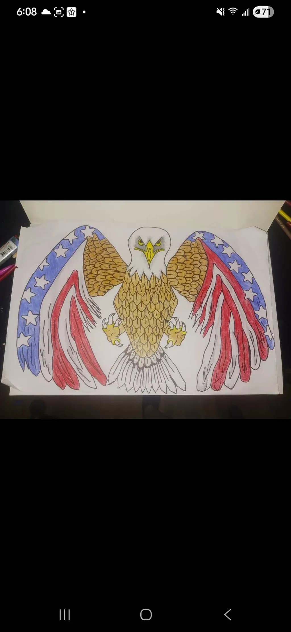 Patriotic Eagle Spread