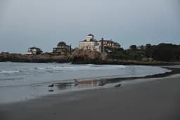 Seaside Houses at Low Tide