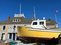 Yellow Boat at the Harbor