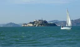 Sailboat by Alcatraz