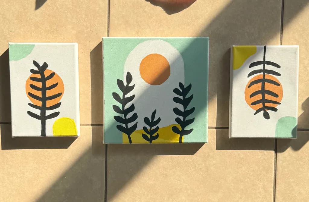 Abstract Sunlit Foliage