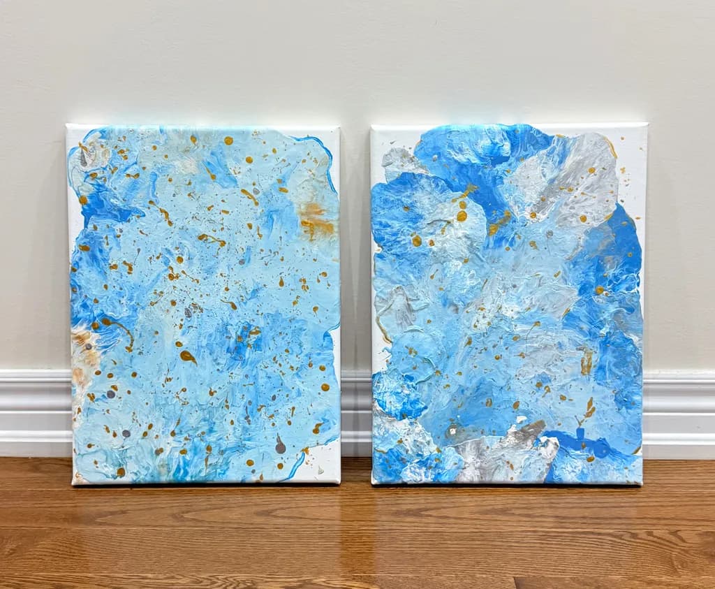 Blue Harmony Diptych