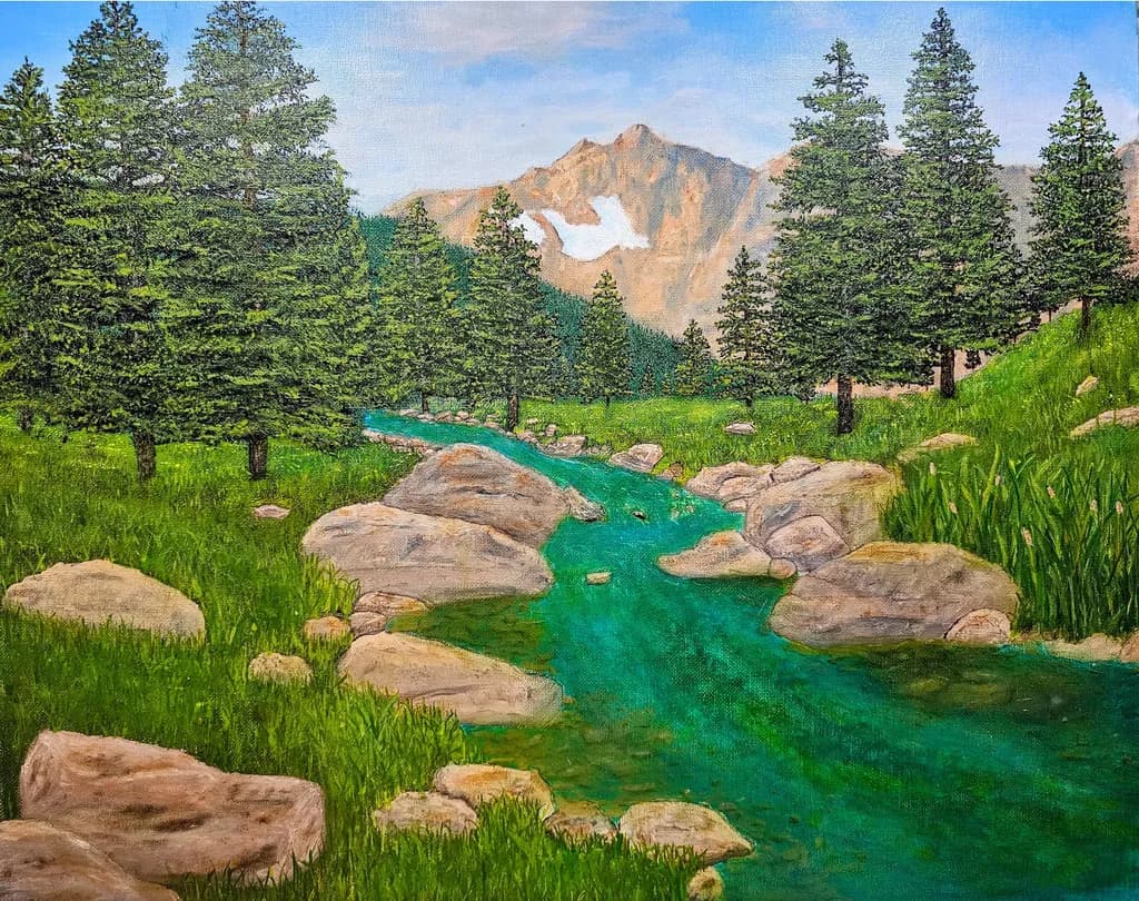 Mountain Stream Tranquility