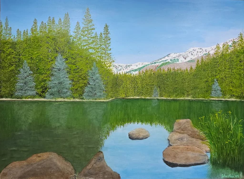Mountain Lake Reflection