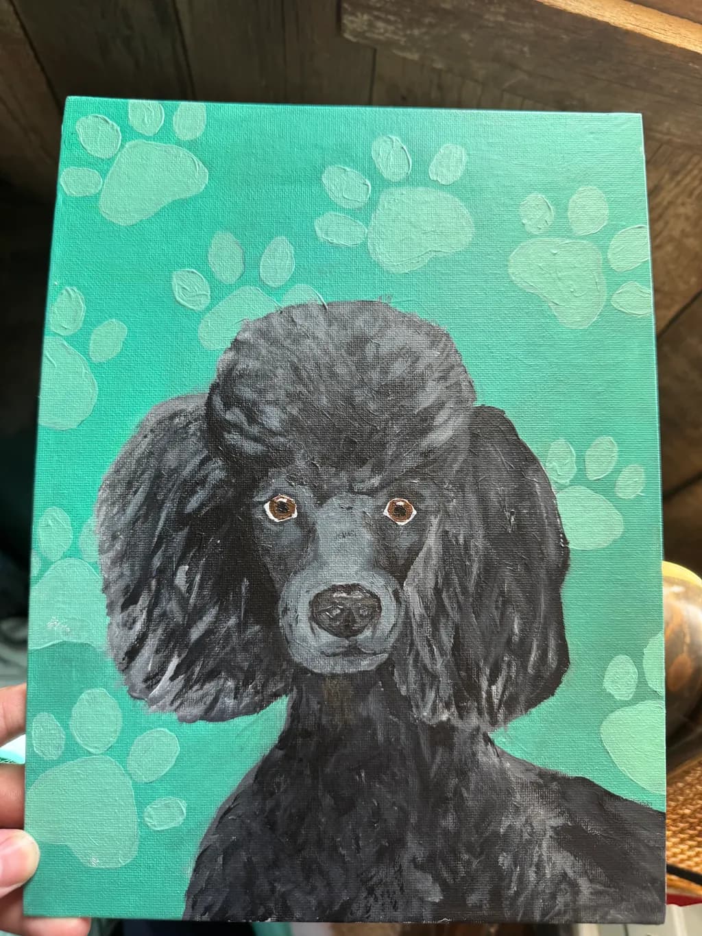 Black Poodle Portrait