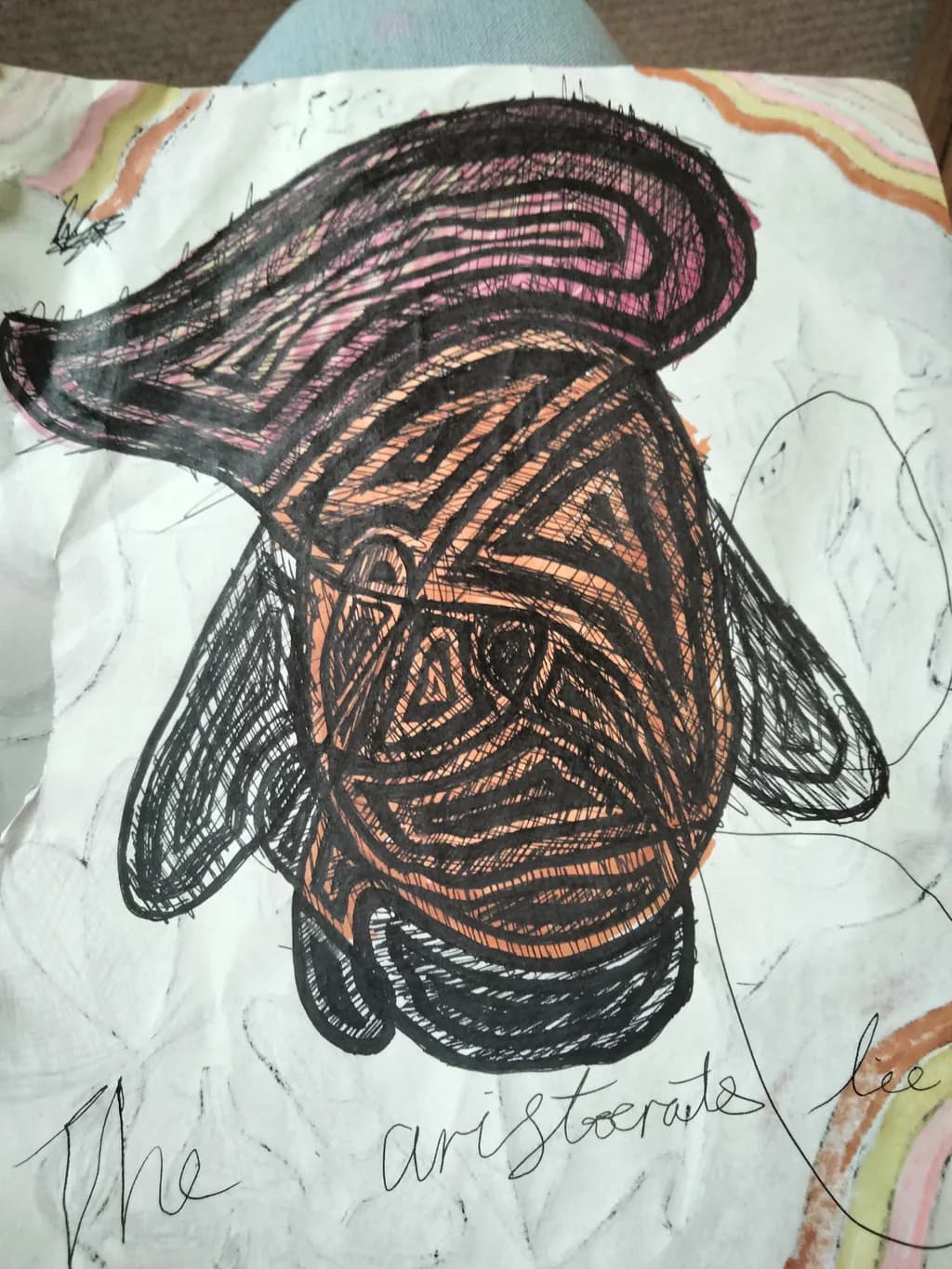Abstract Crowned Figure