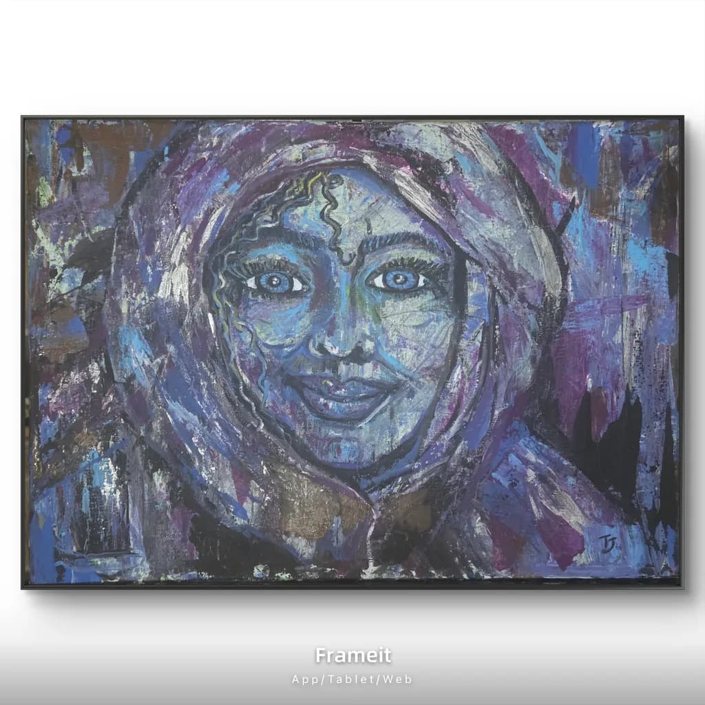 Blue Hooded Portrait