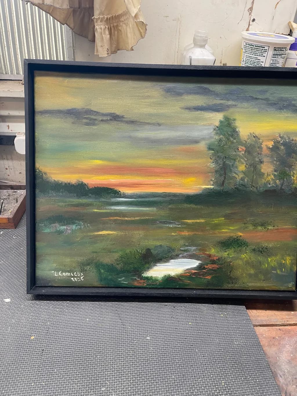 Sunset Reflection Landscape