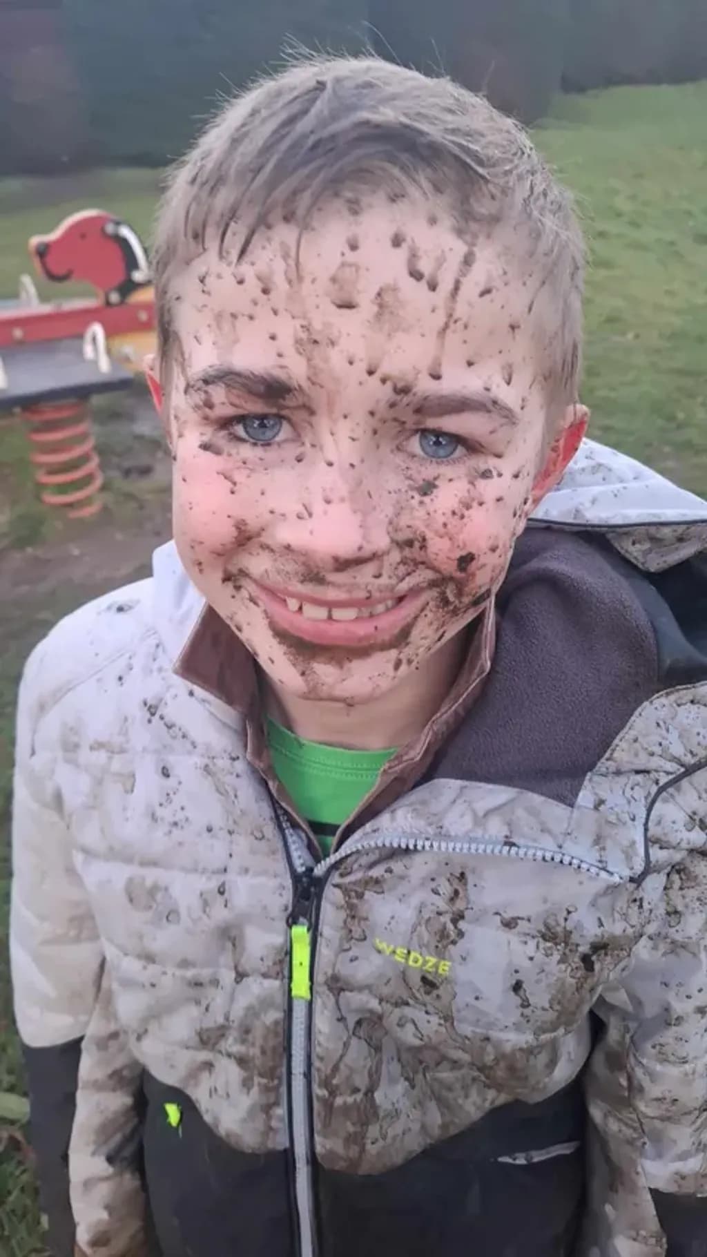 Mud-Splattered Joy
