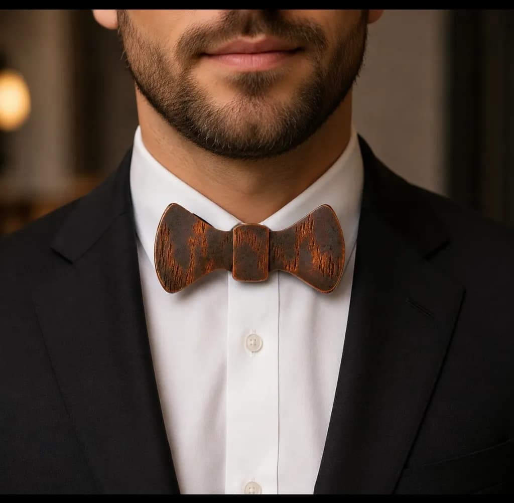 Rustic Wood Bowtie
