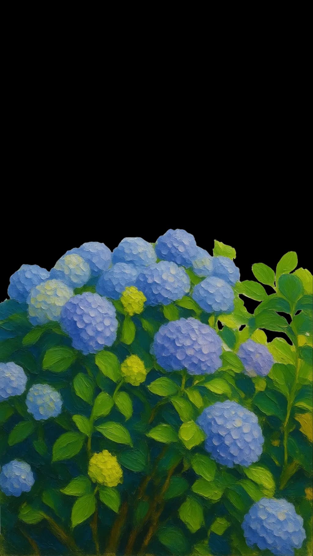 Blue Hydrangea Bloom