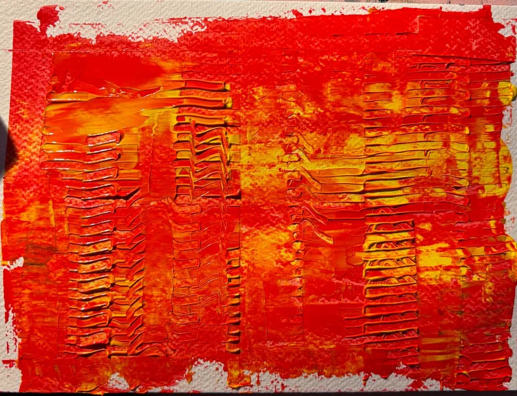 Fiery Texture Canvas