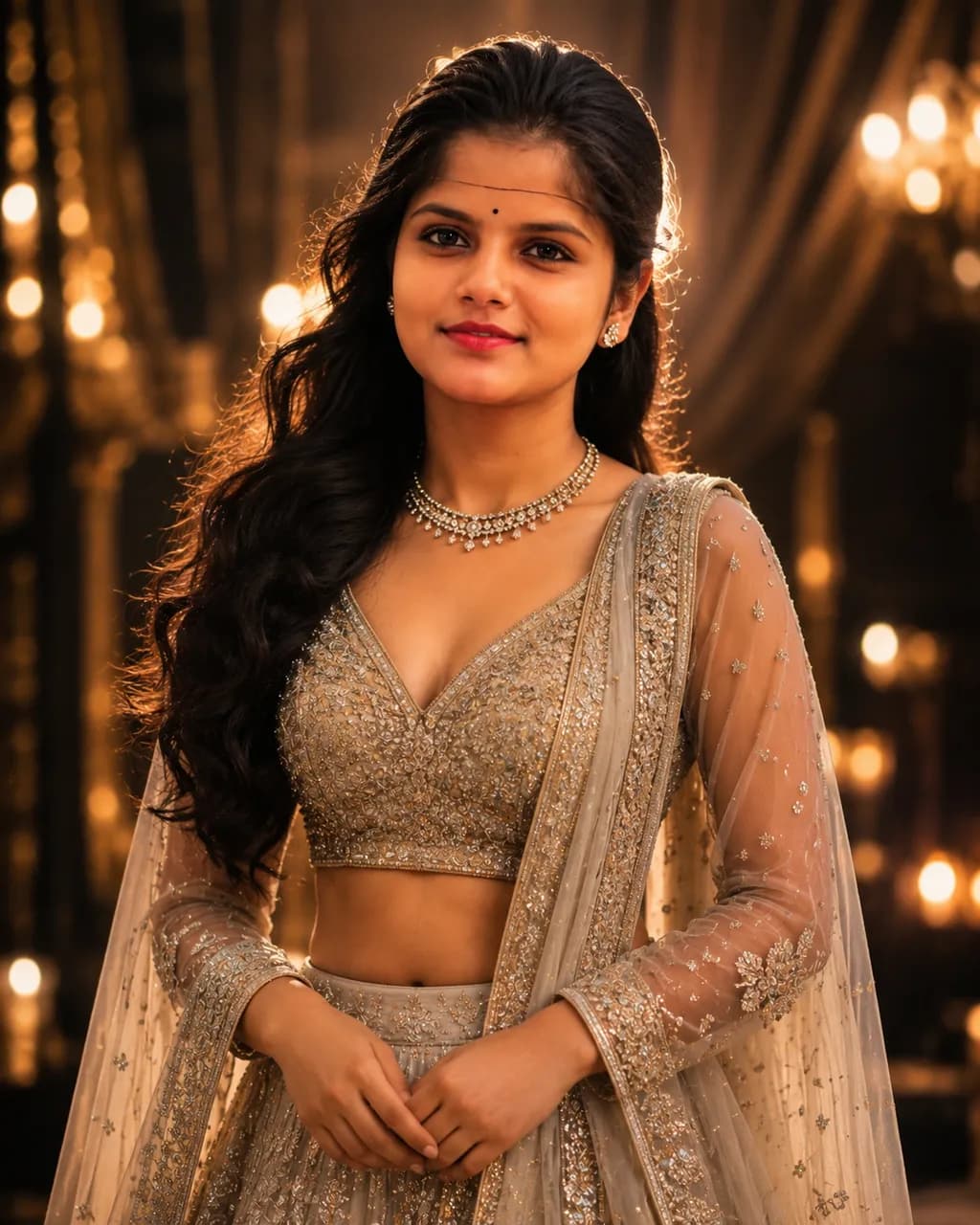 Golden Embroidery Elegance