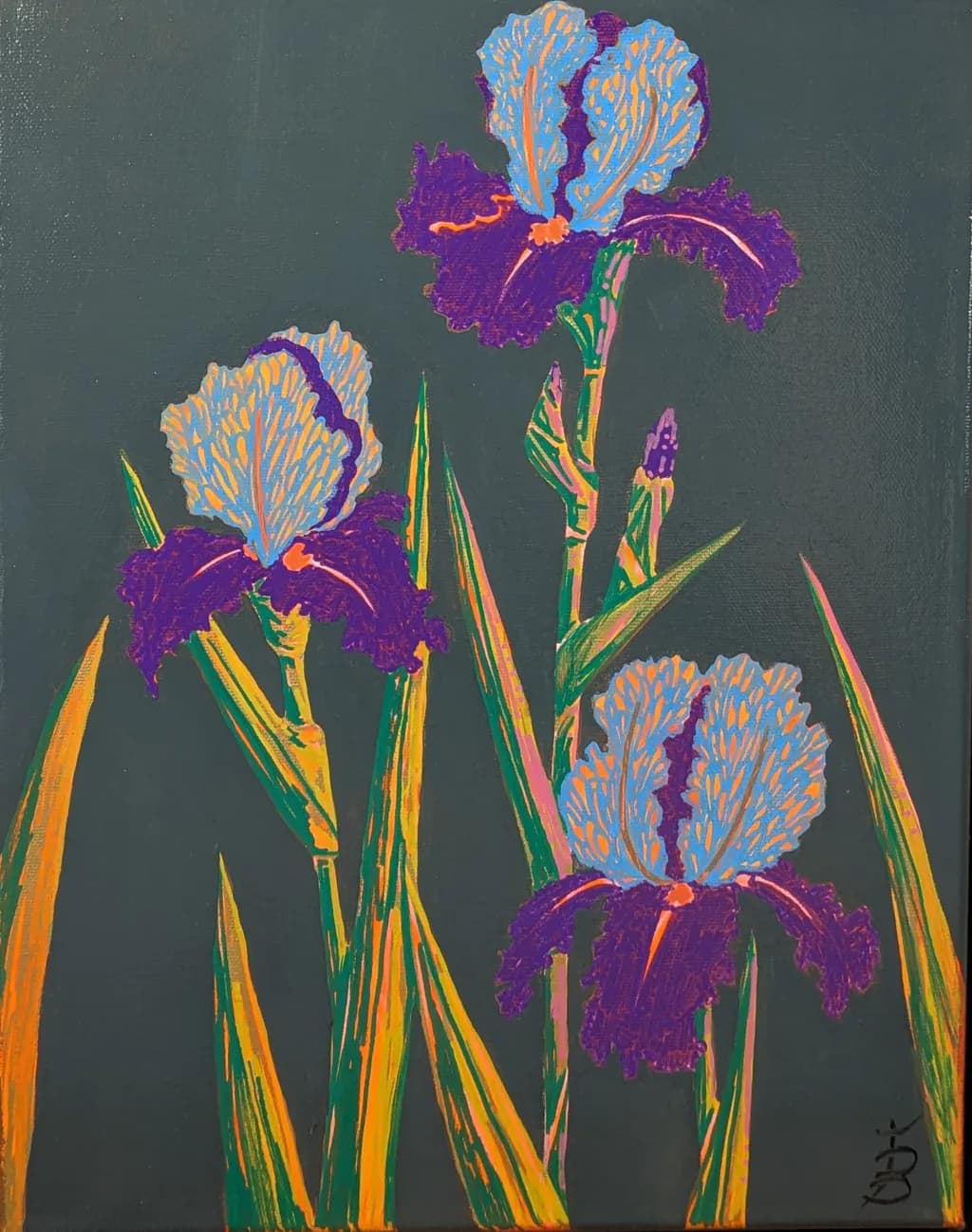 Neon Iris Trio