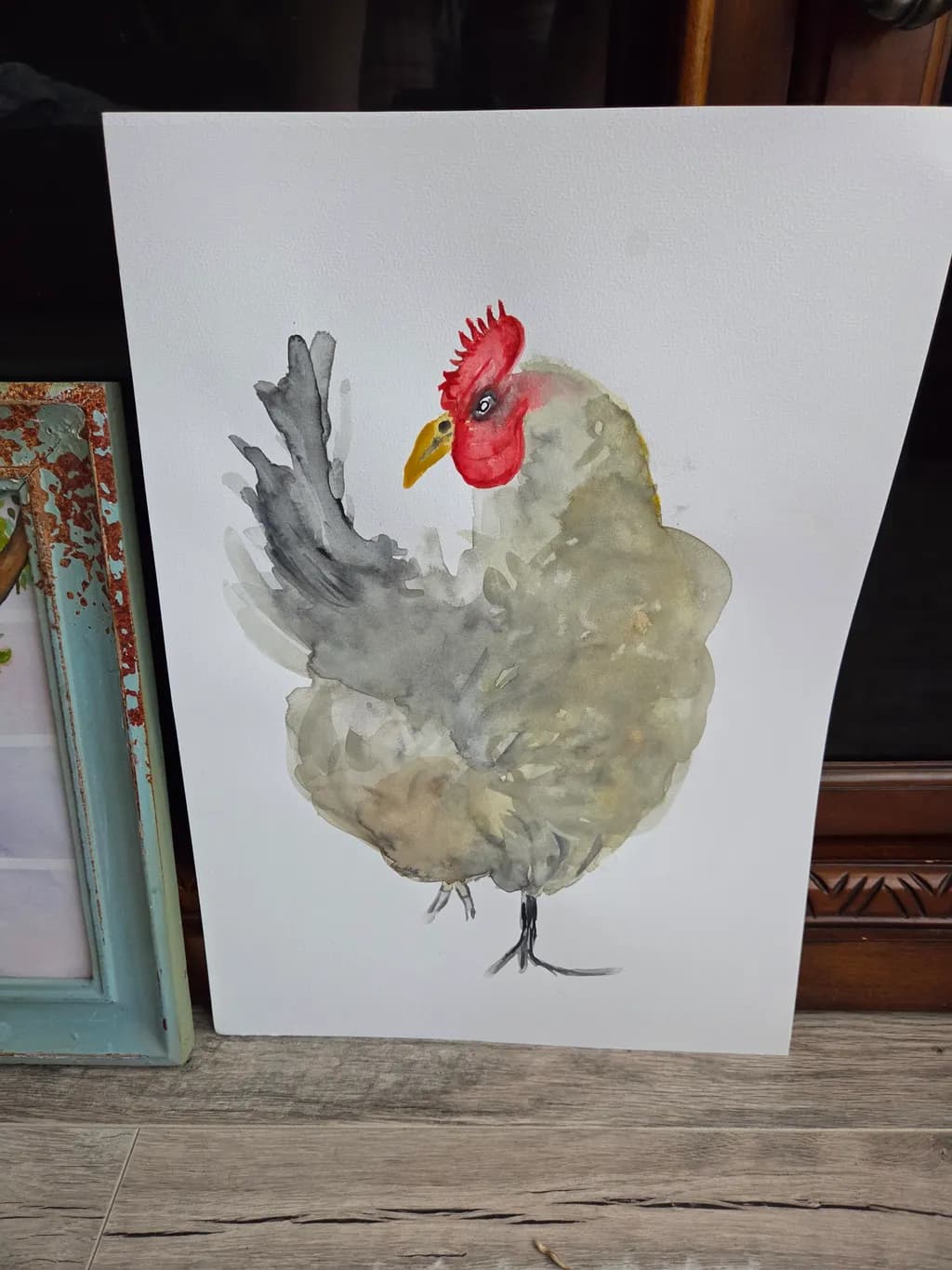 Rustic Hen Portrait