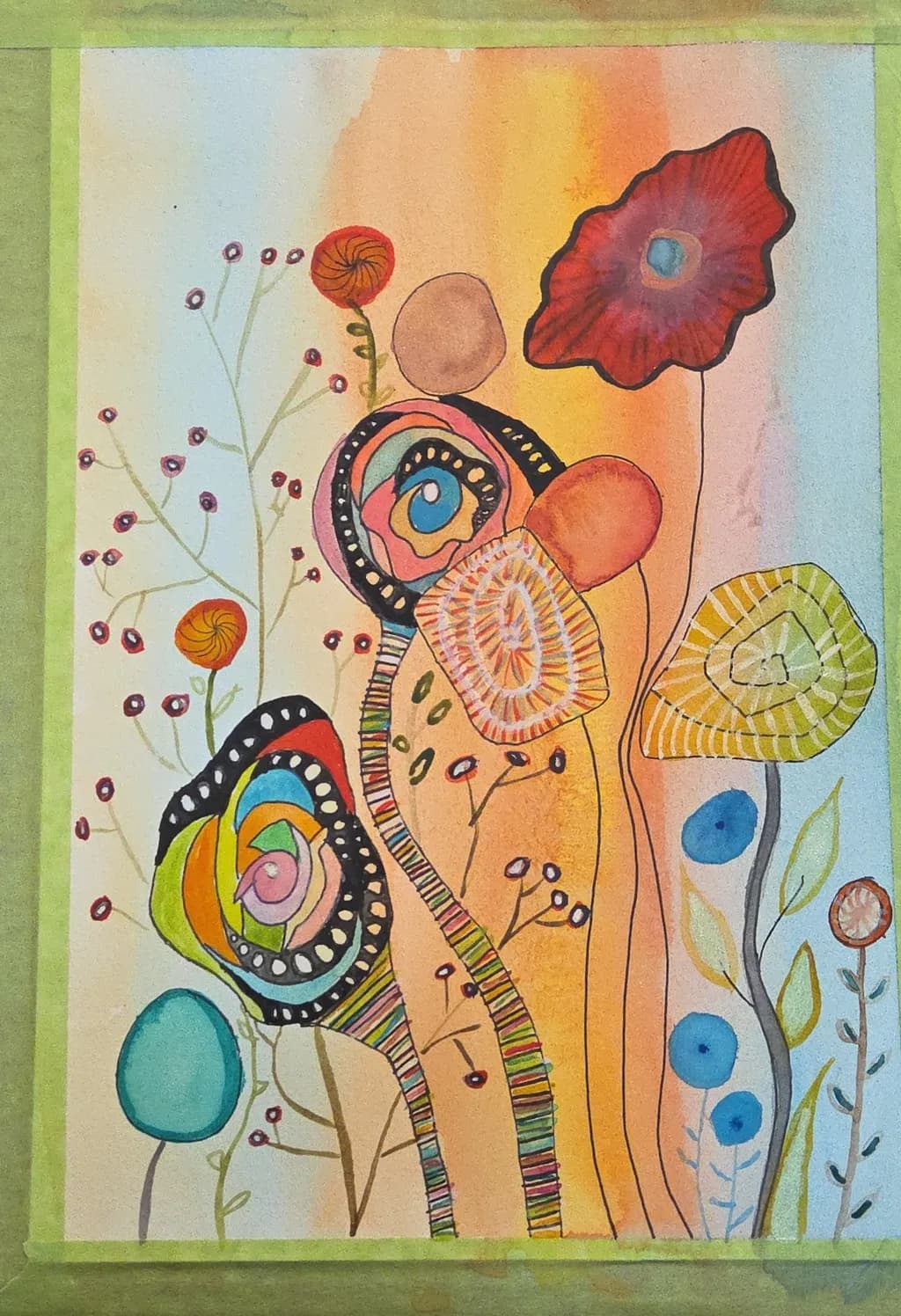 Abstract Garden Blooms