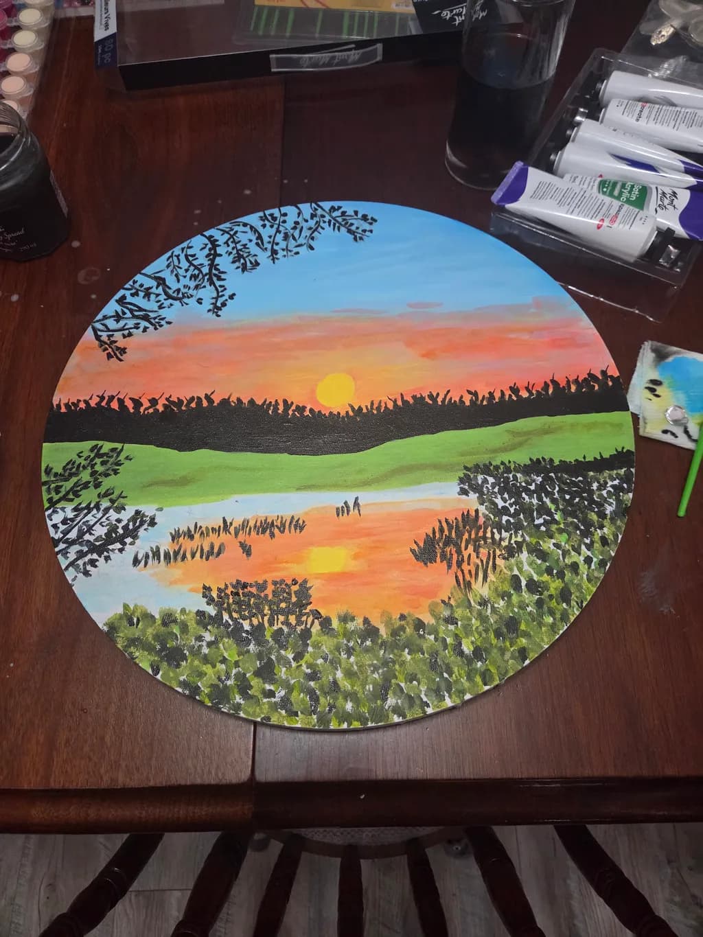 Sunset Over Marshland