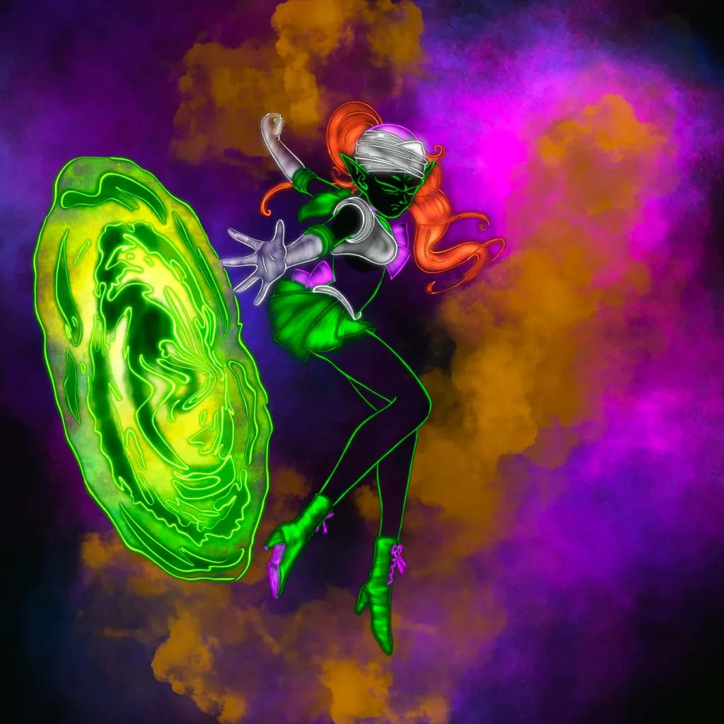 Neon Sorceress