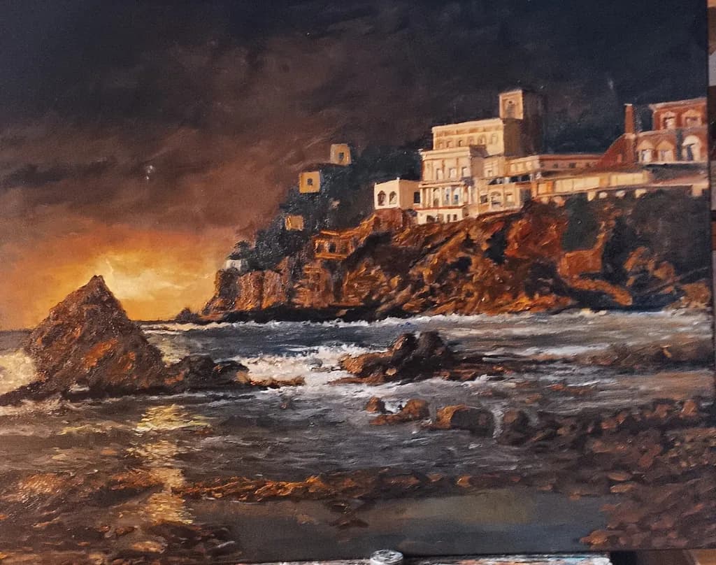 Stormy Coast Sunset