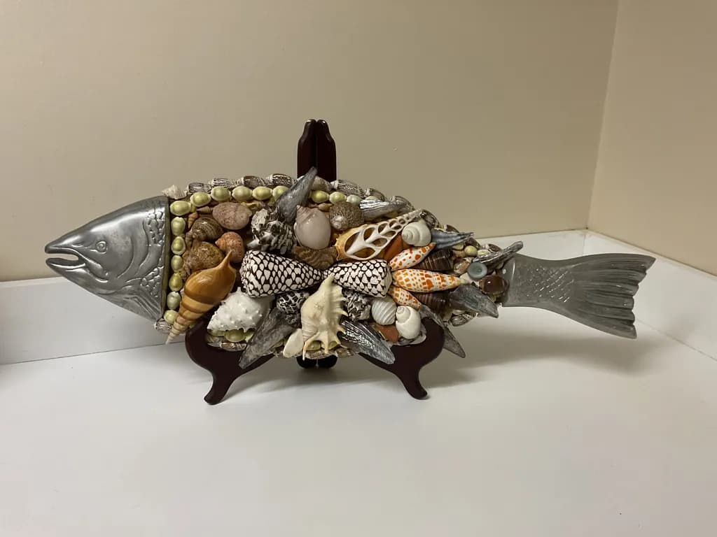 Shellbound Fish Sculpture