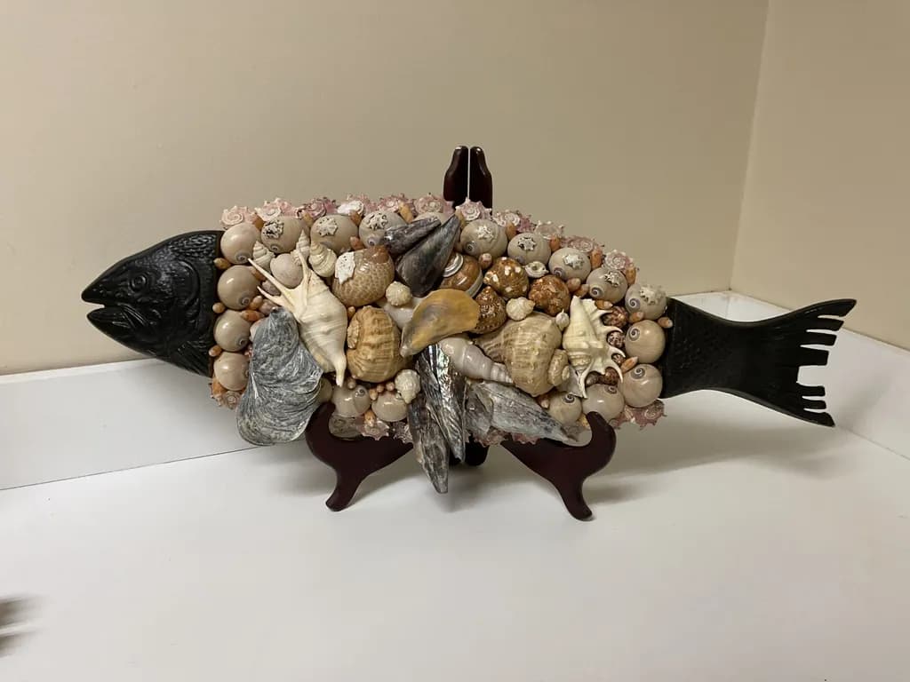 Seashell Fish Sculpture