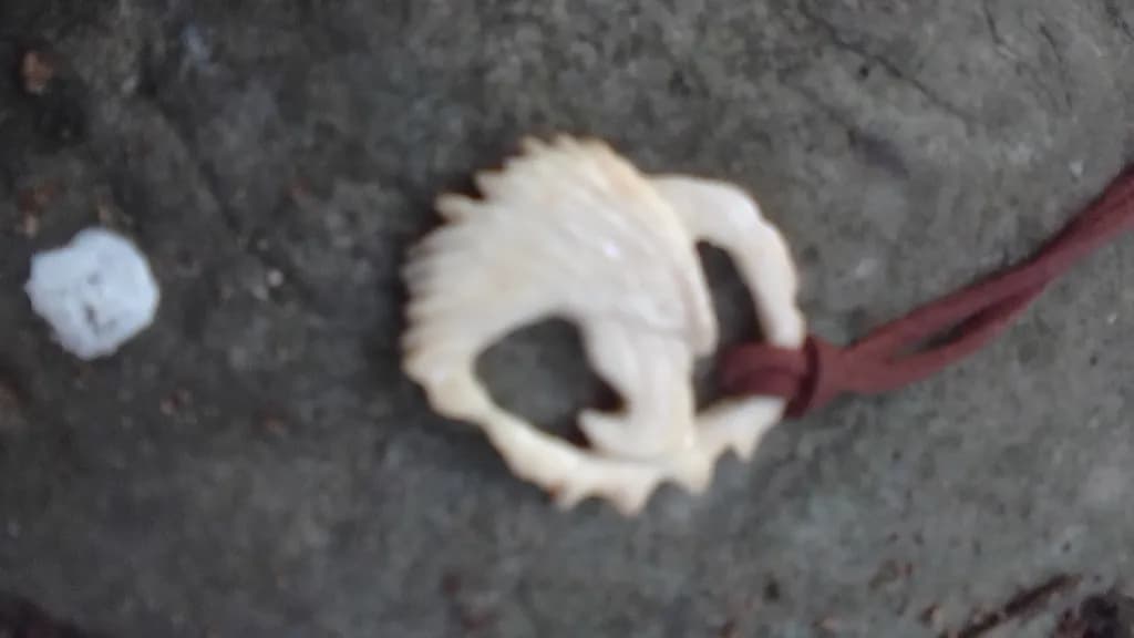 Carved Swan Pendant