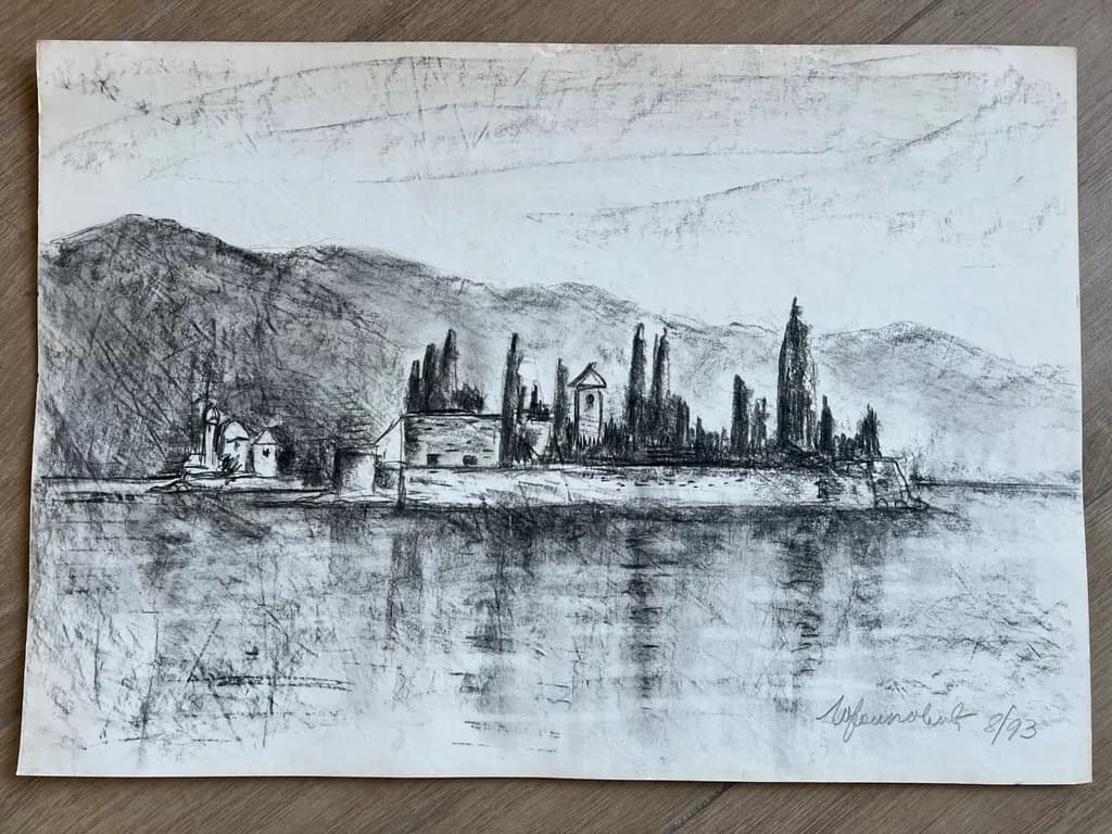 Village by Mountains