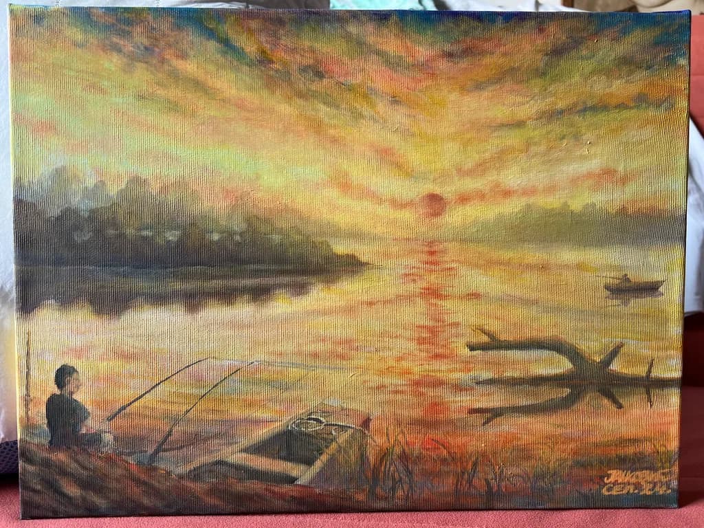 Sunset Fishing Lake