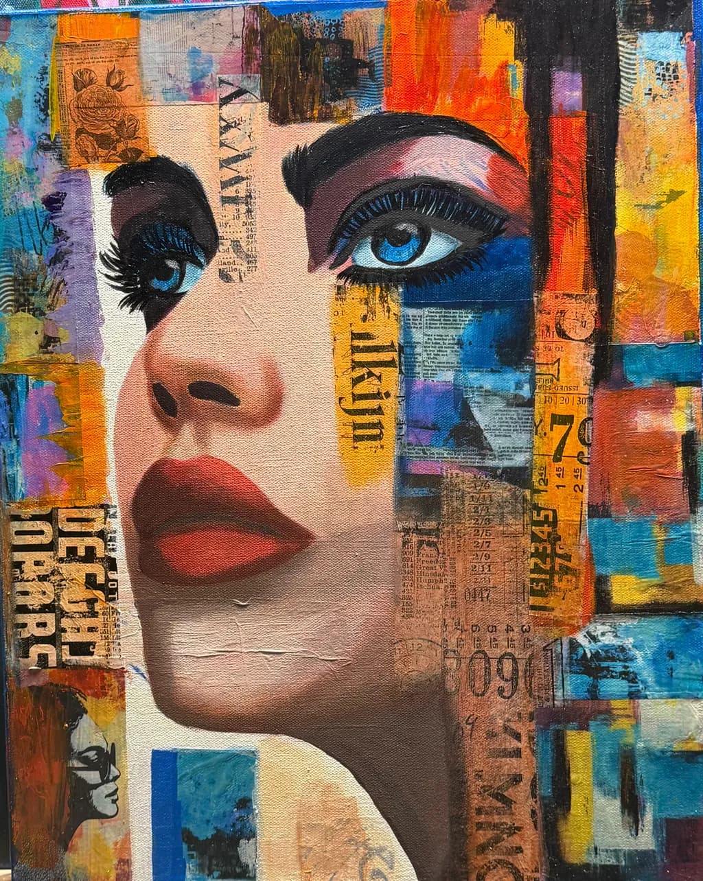 Blue-Eyed Portrait Collage