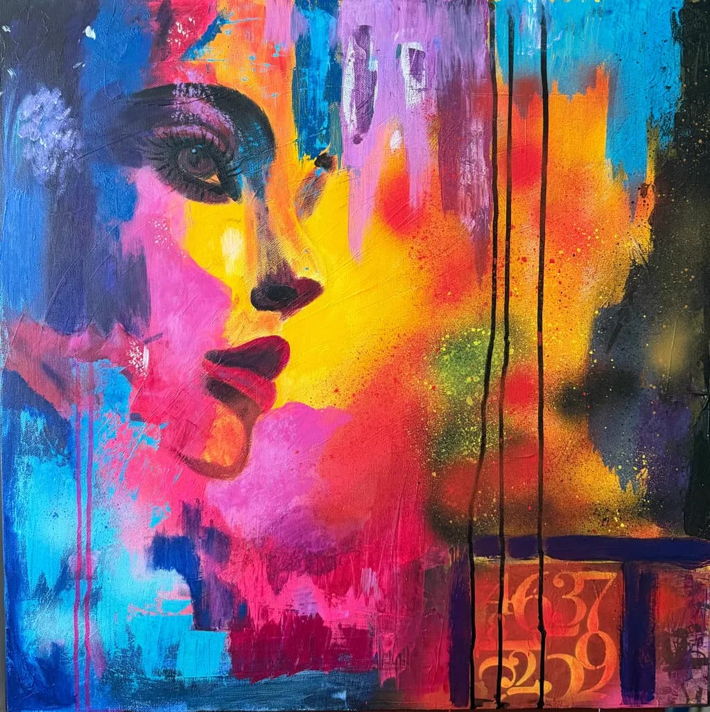 Colorful Portrait Face