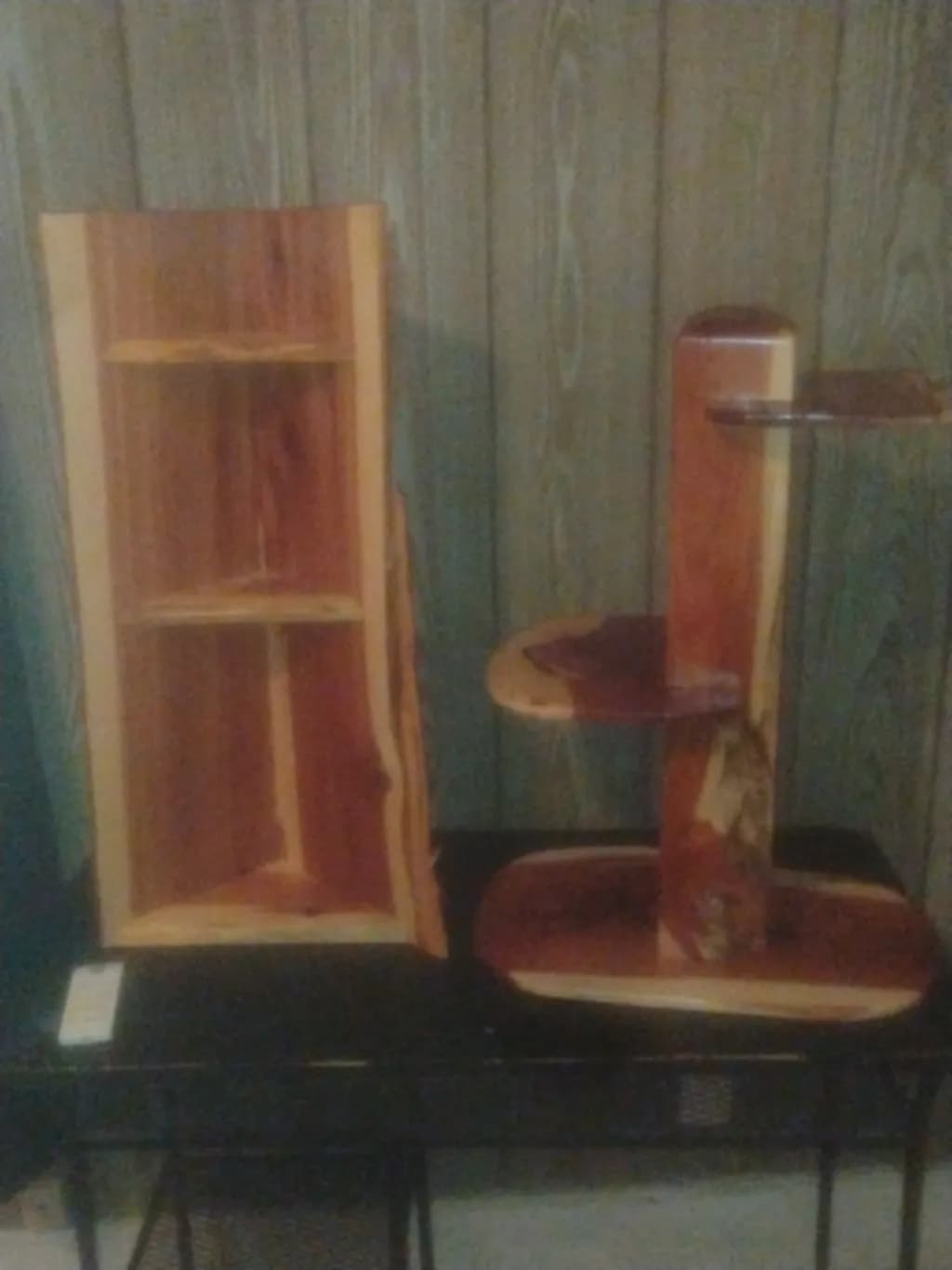 Rustic Wood Display Set