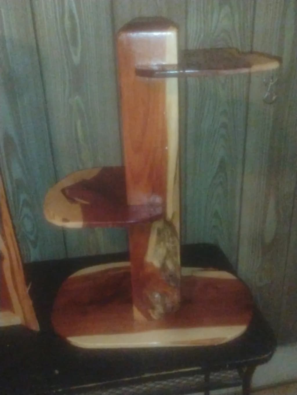 Natural Edge Tiered Stand