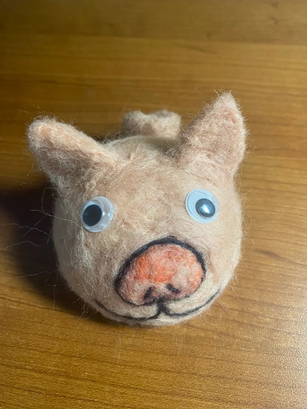 Felt Piglet Head
