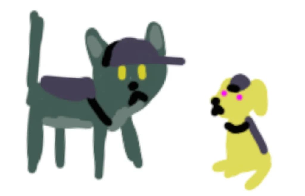 Playful Dogs Caps