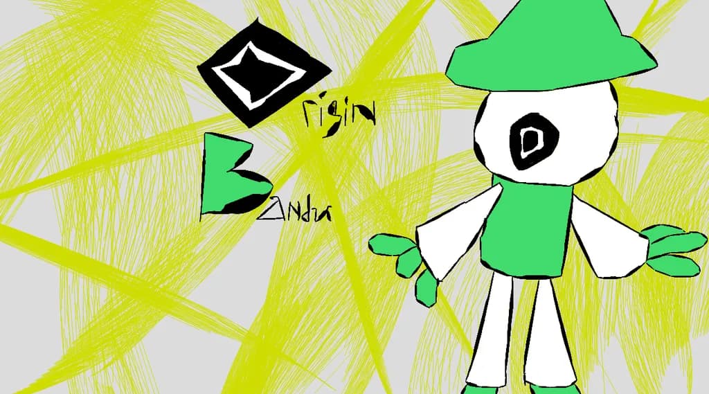 Abstract Green Figure