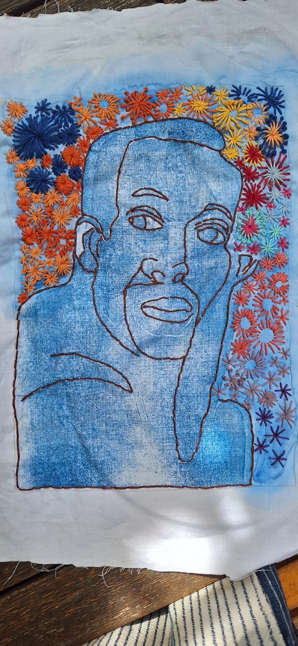 Embroidered Portrait Bloom