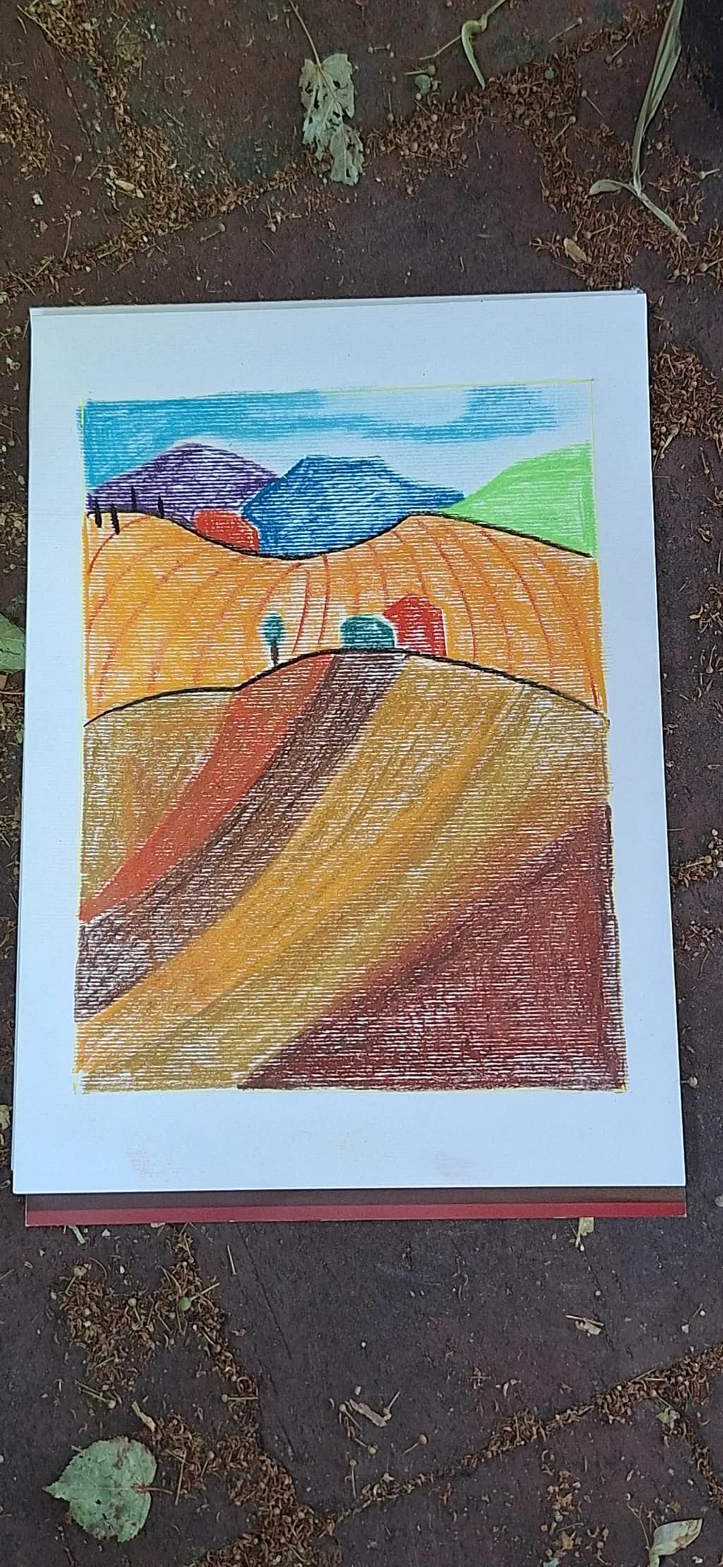 Colorful Hillside View