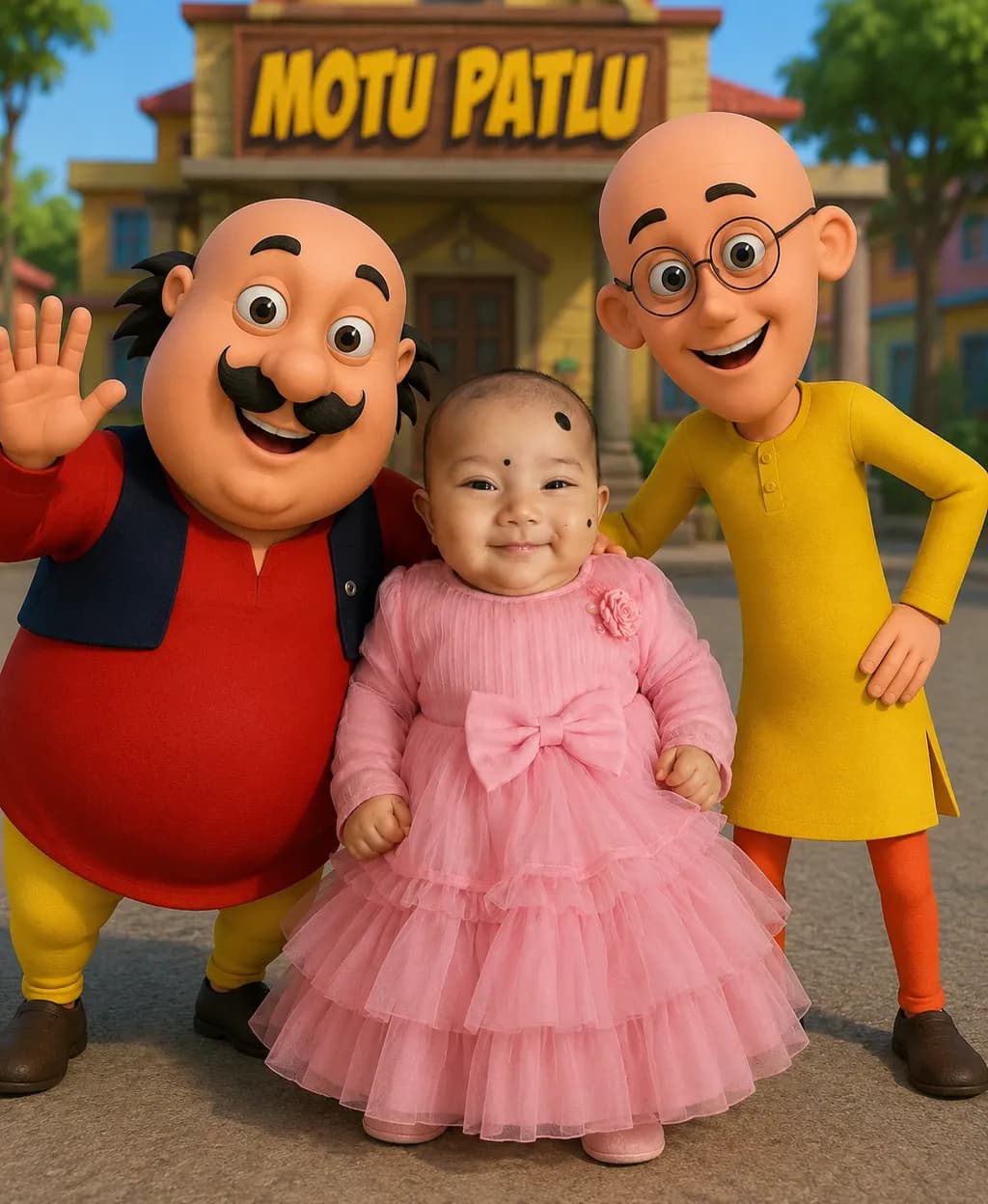 Motu Patlu and Baby Joy