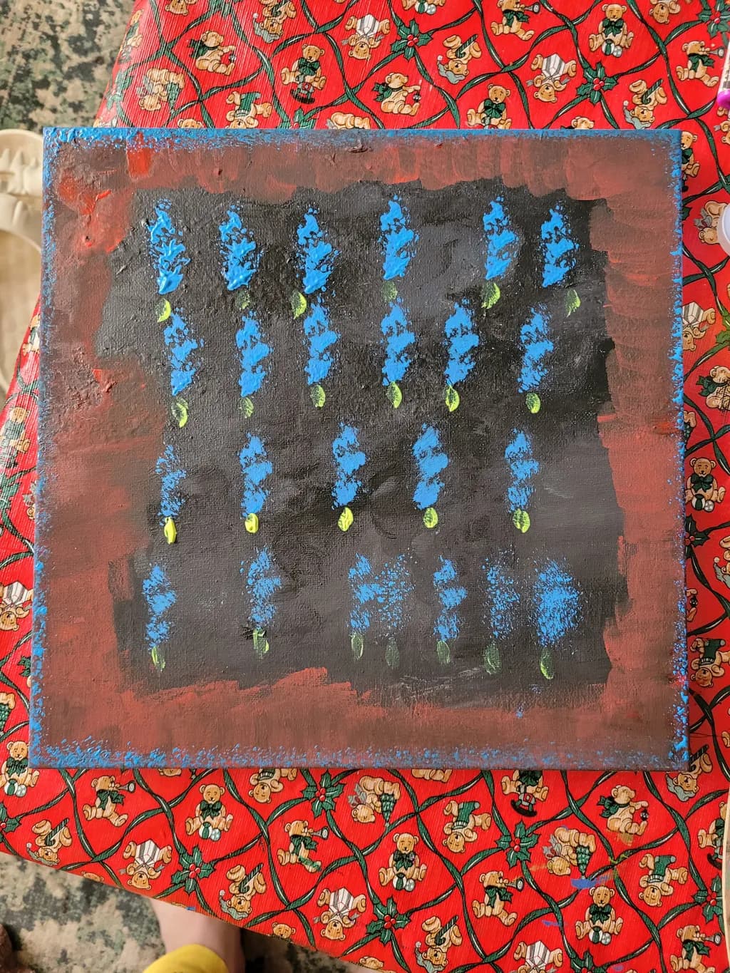 Blue Lavender Grid