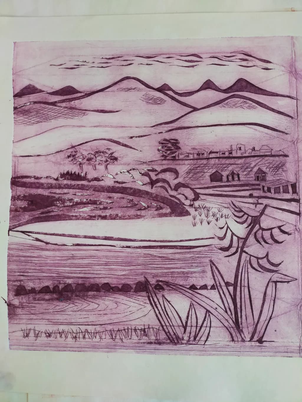 Purple Hillscape