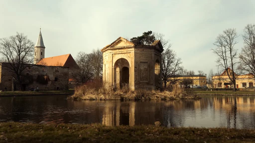 Island Ruins Reflection