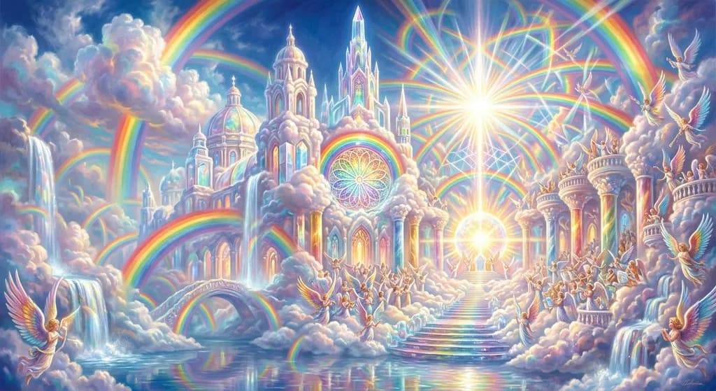 Grand Cathedral of Clouds and Rainbows