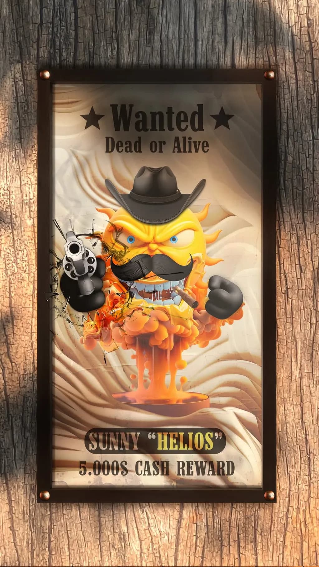 Sunny Helios Wanted Poster