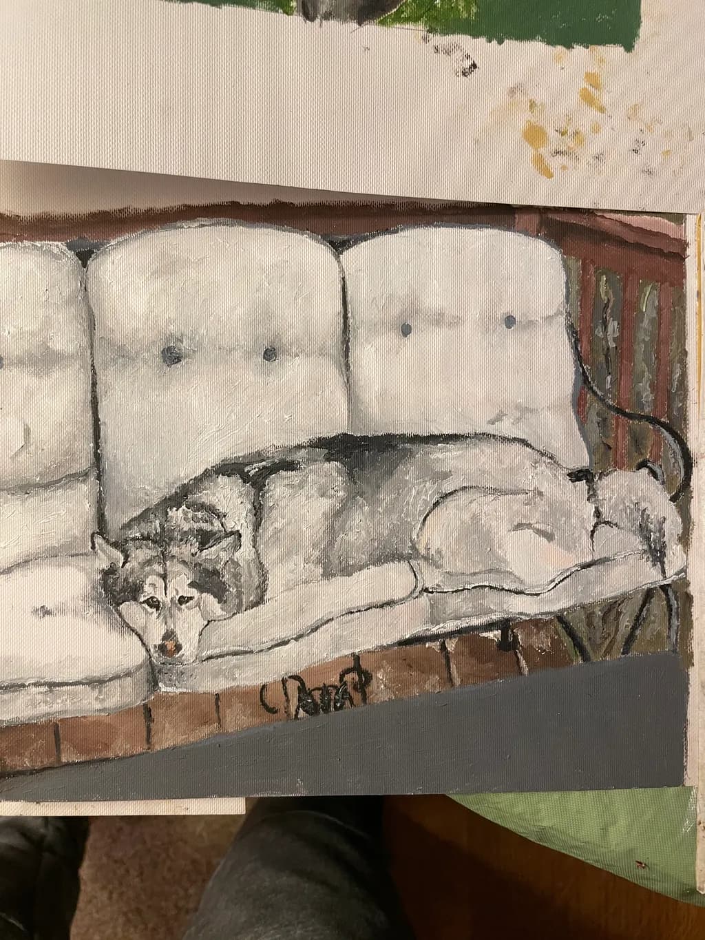 Resting Husky