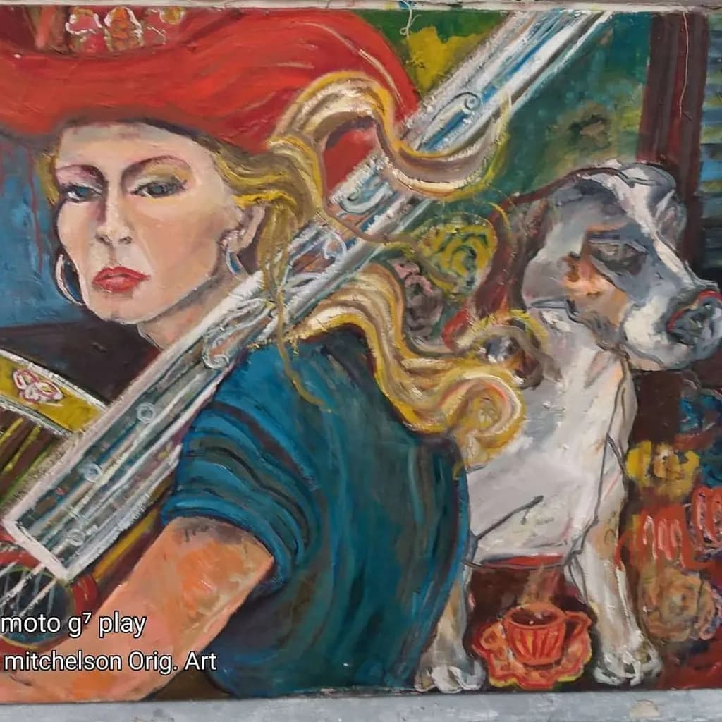 Red Beret with Dog