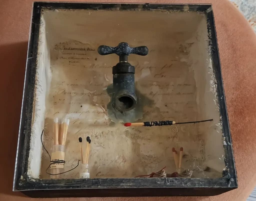 Faucet and Matches Assemblage