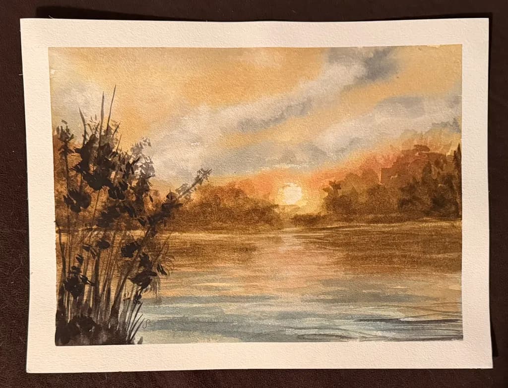 Amber Dusk River