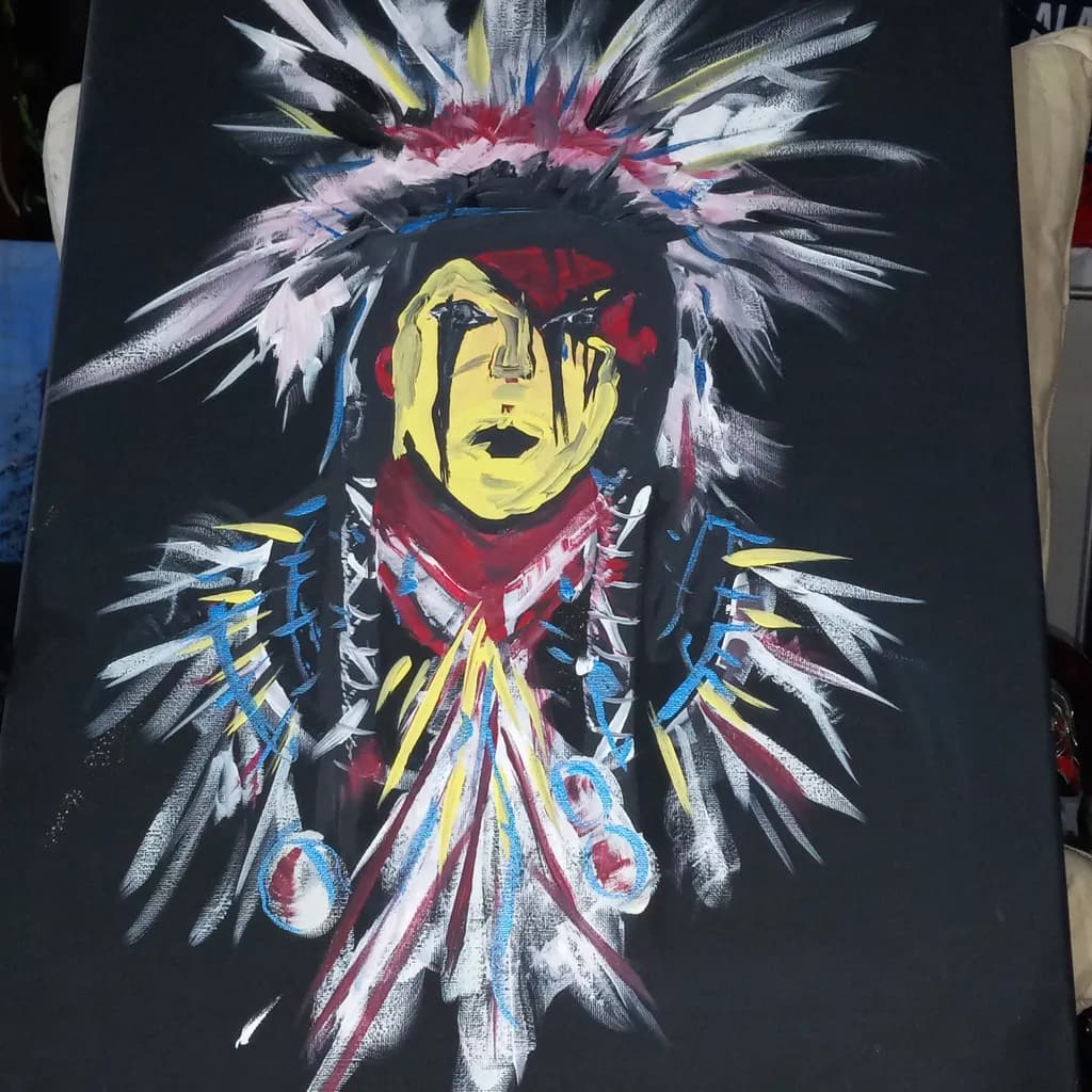 Abstract Native Portrait