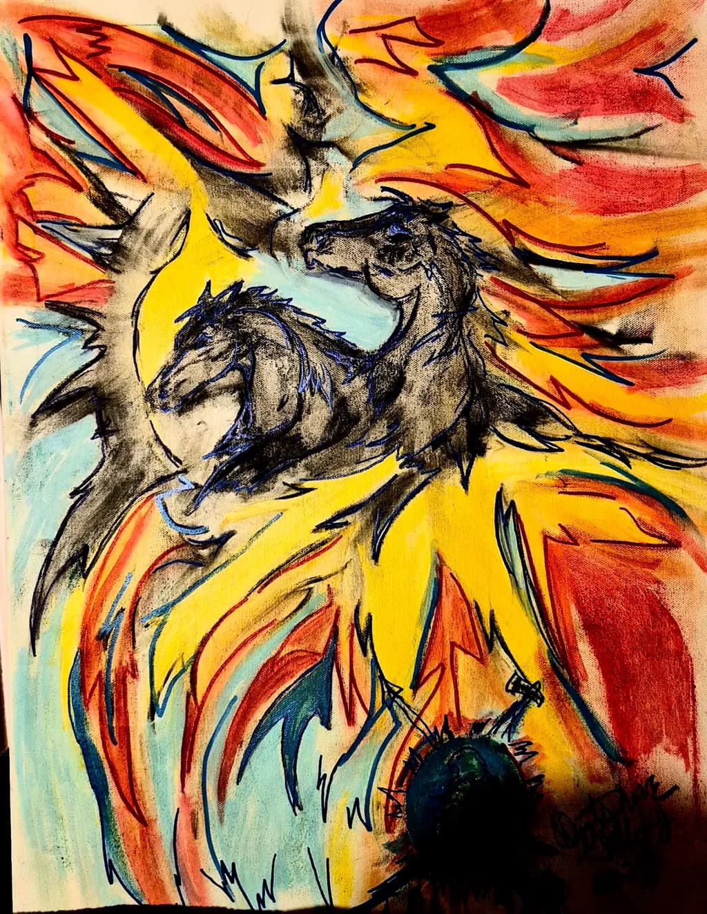 Dynamic Horse Flames