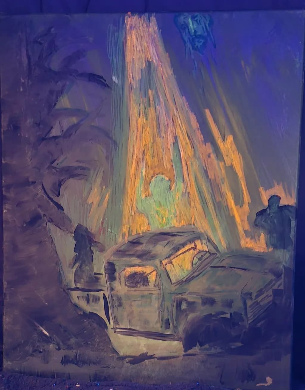 Truck Ablaze Scene